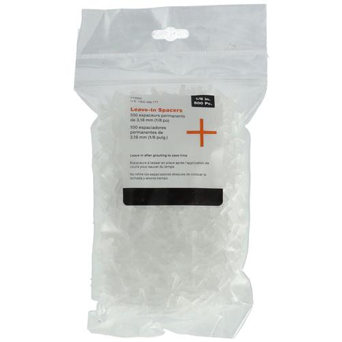 Tile Spacers 1/8 Inch - 500 Pieces One World Technologies