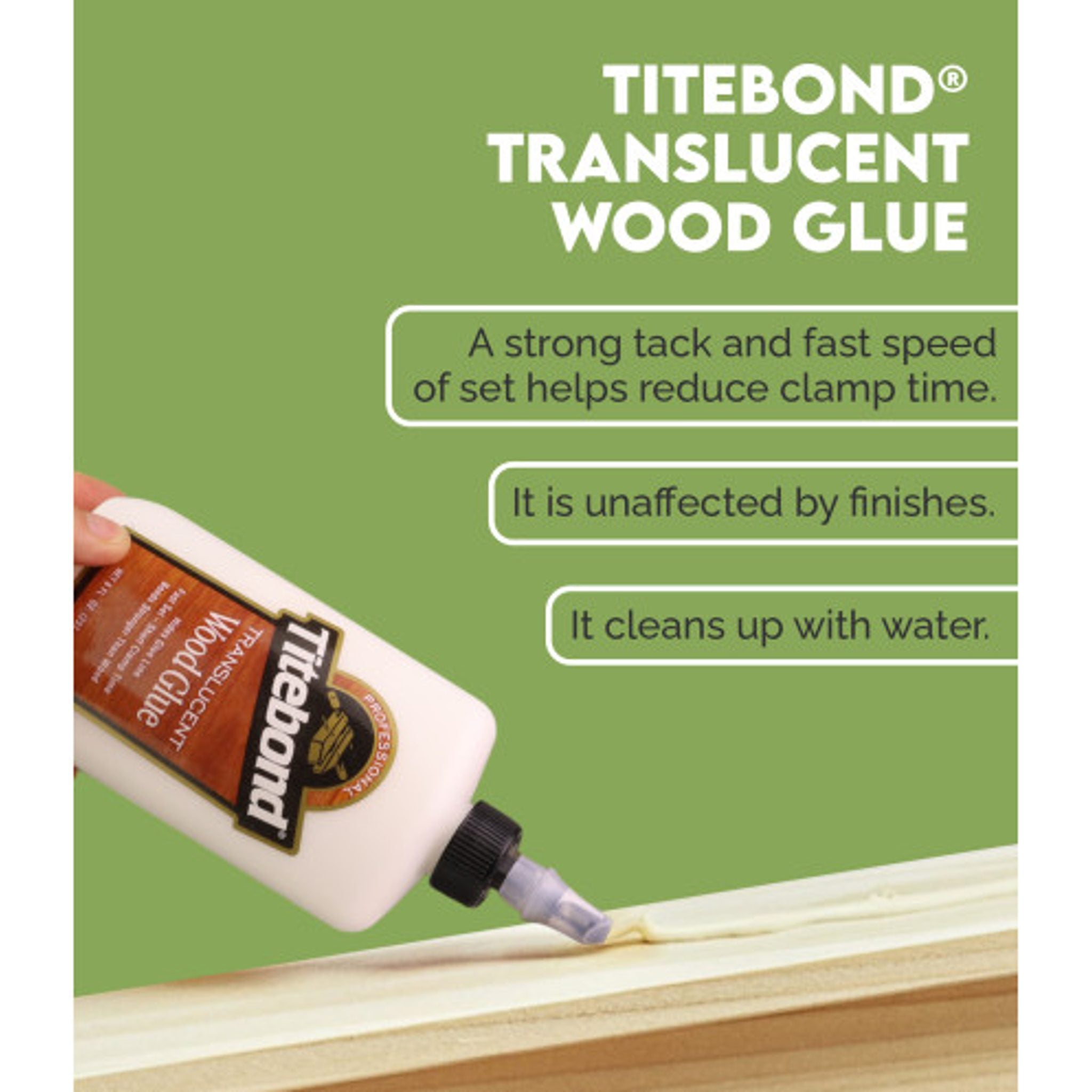 Titebond Translucent Wood Glue, 4 Oz, 8 Oz