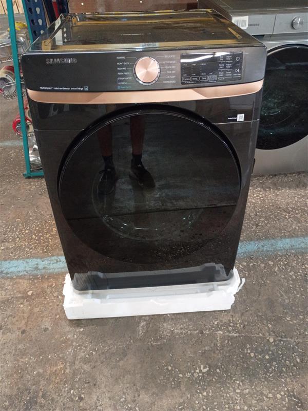 7.5 cu. ft. Vented Smart Stackable Electric Dryer in Platinum with Steam Sanitize