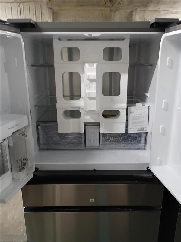 Bespoke 36 in. 29 cu. ft. Standard Depth 4-Door French Door Smart Refrigerator in Stainless Steel with Beverage Center