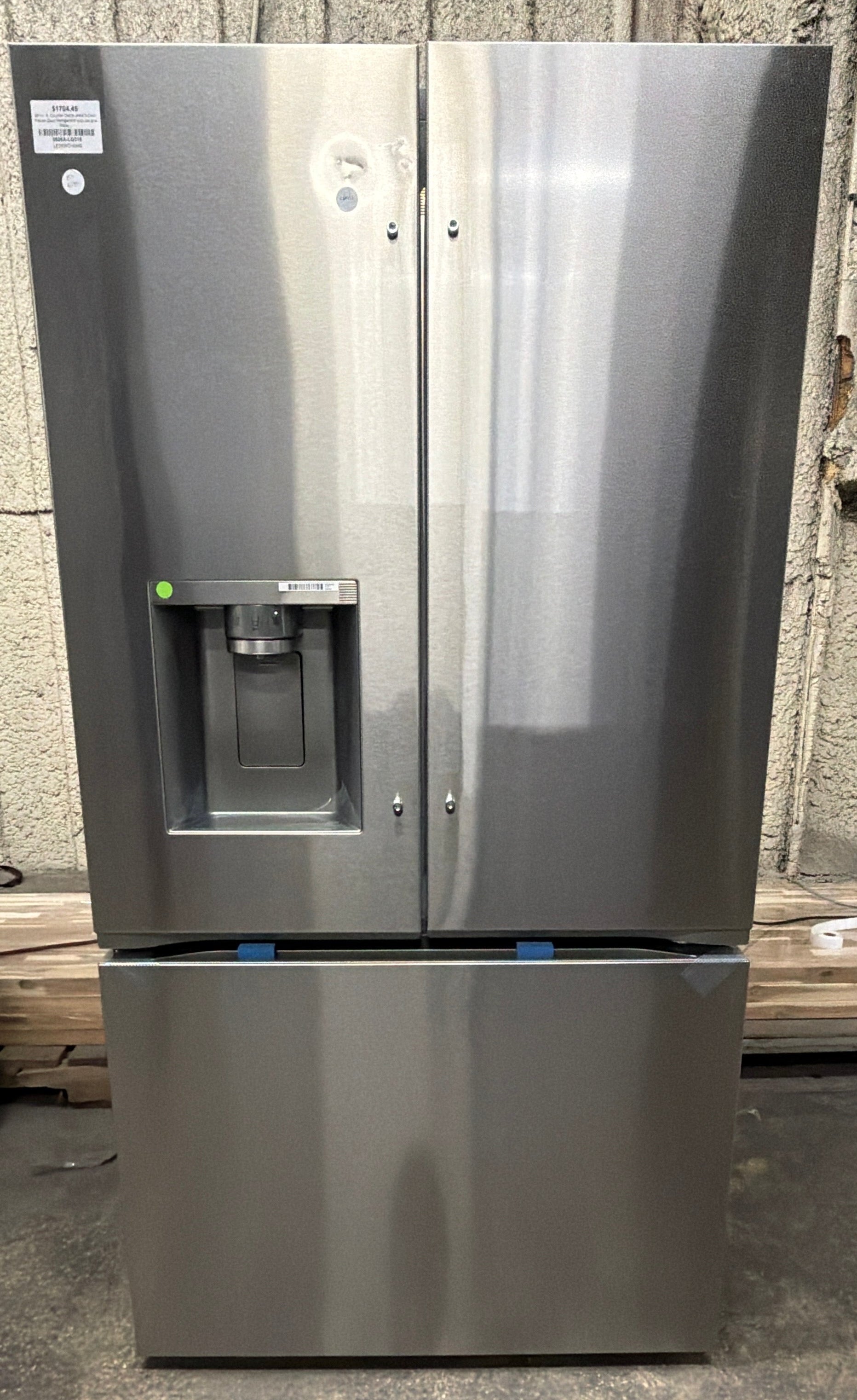 26 cu. ft. Counter-Depth MAX 3-Door French Door Refrigerator with Ice and Water Dispenser, Craft Ice, Stainless Steel