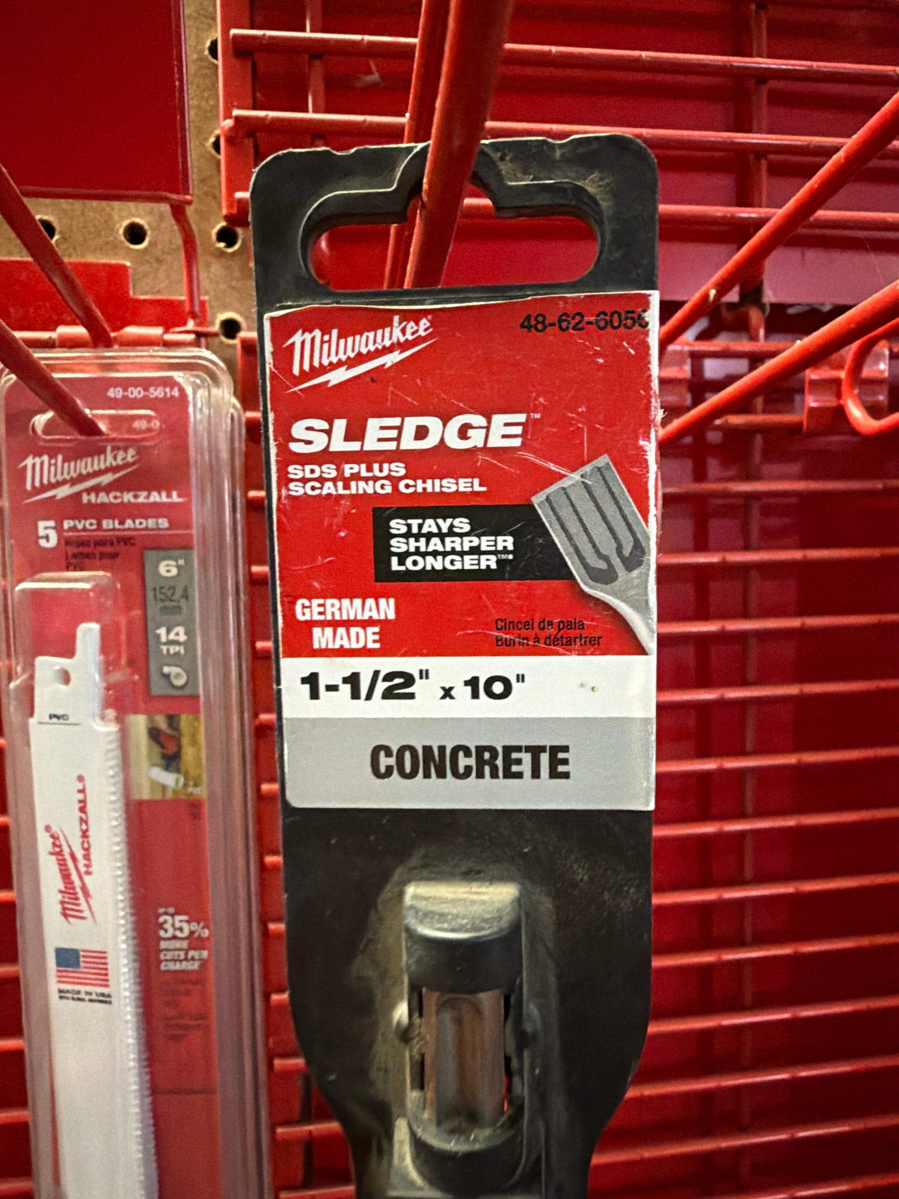 Milwaukee Sledge SDS Plus Scaling Chisel 48-62-6056 1-1/2 in x 10 in