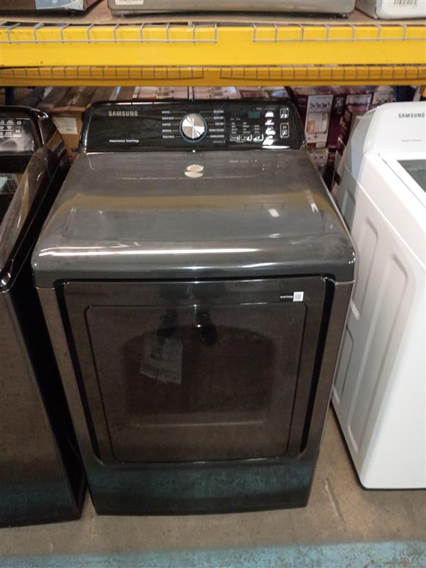 7.4 cu. ft. Vented Front Load Smart Electric Dryer in Brushed Black with Sensor Dry