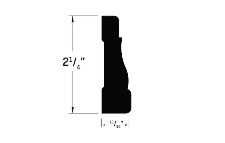 COLONIAL CASING 2 1/4" x 11/16" x 84"