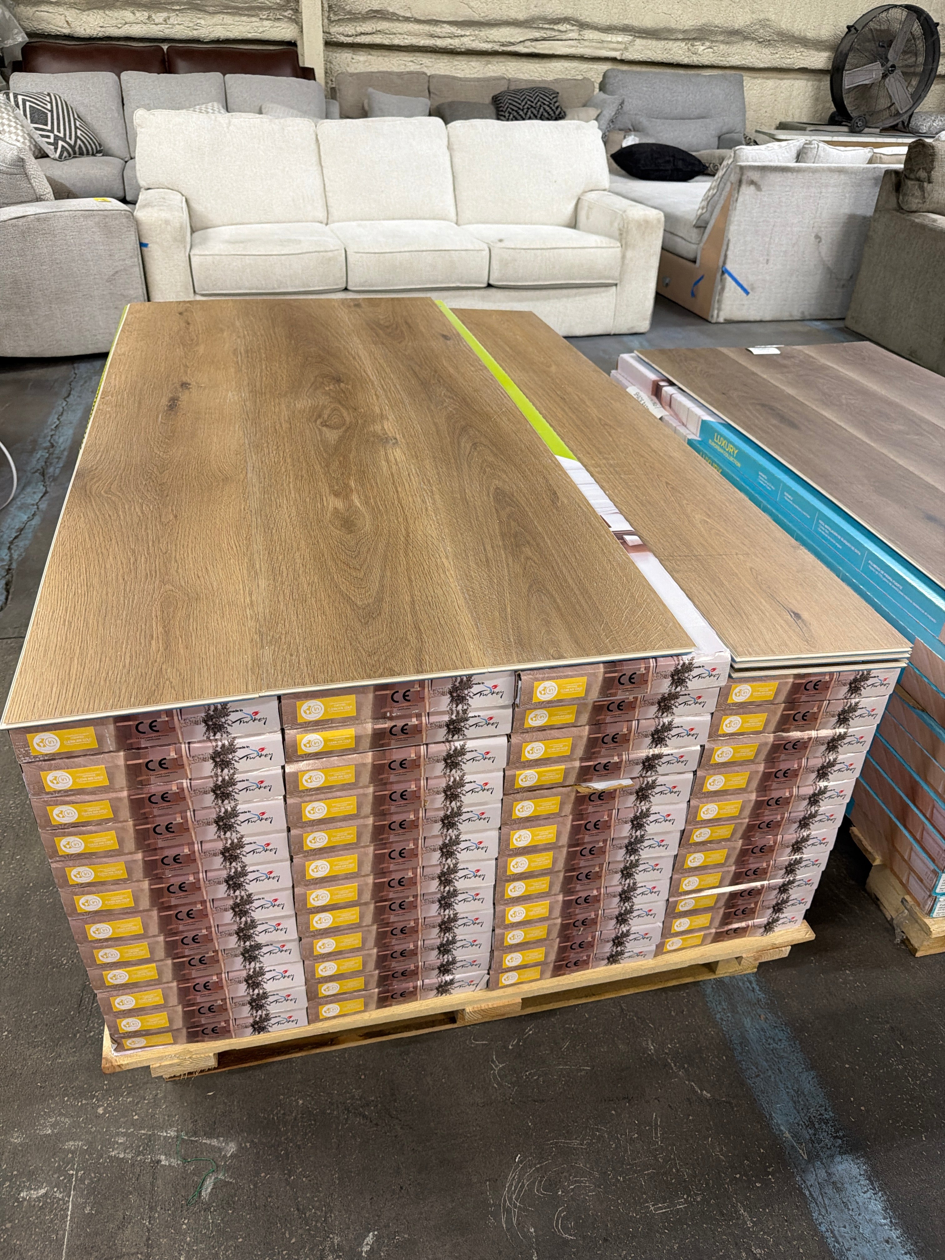 9”x60” Honey Hickory SPC Rigid Core Vinyl Plank Flooring