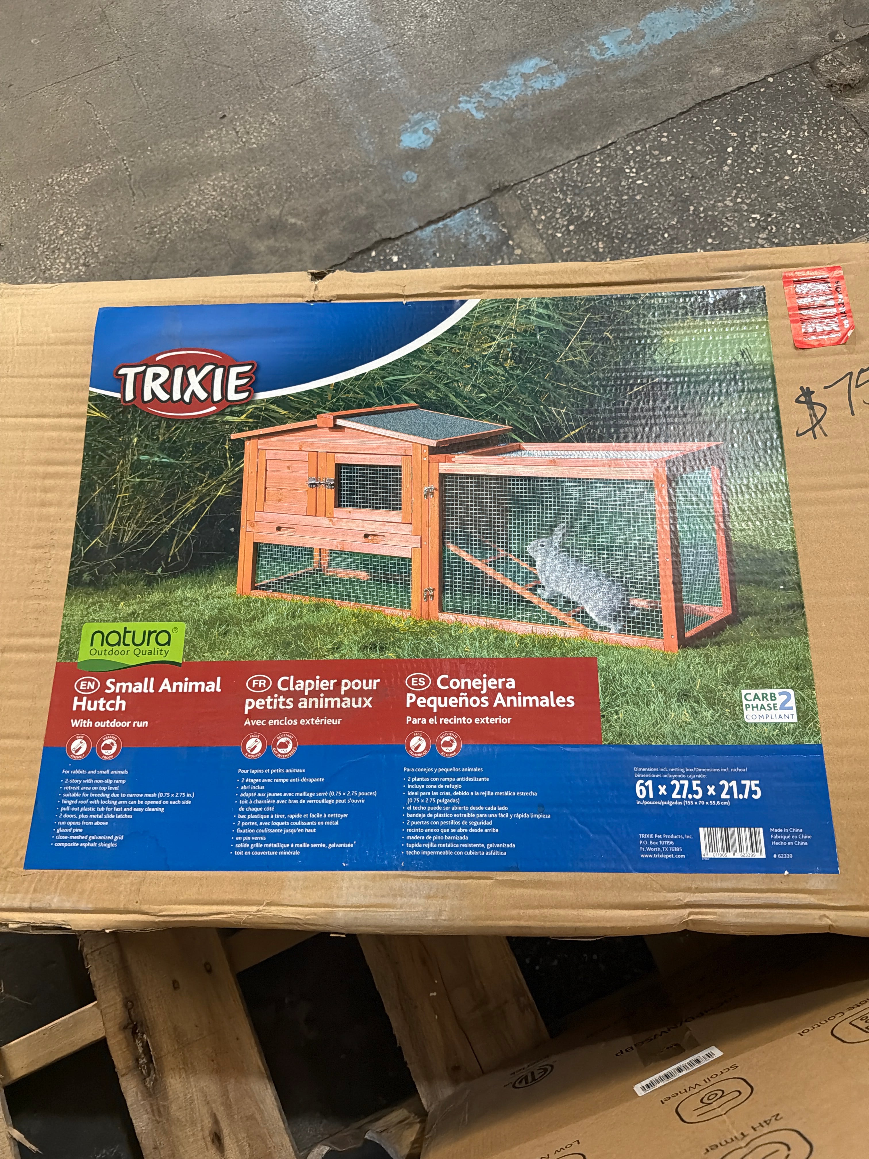 Trixie Small Animal Hutch with outdoor run
