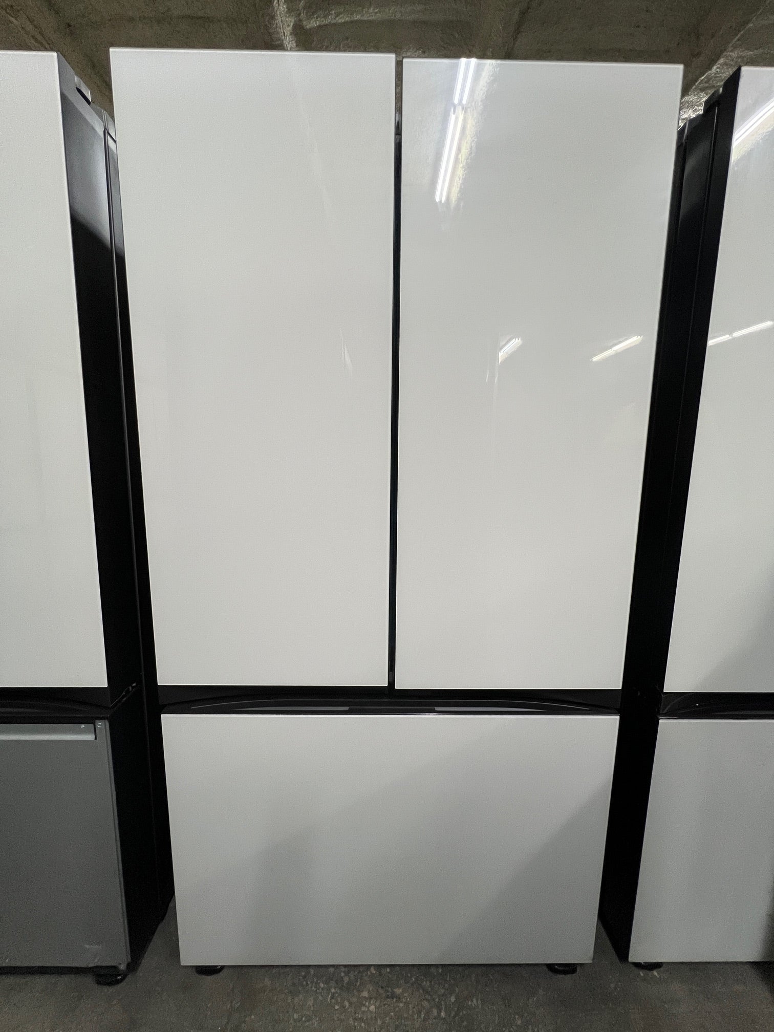 Samsung BESPOKE 24 cu. ft. Counter Depth 3-Doors with White