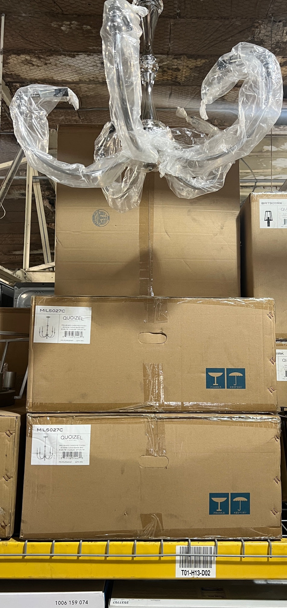 Quoizel Mila 5-Light Polished Chrome Candle-Style Chandelier