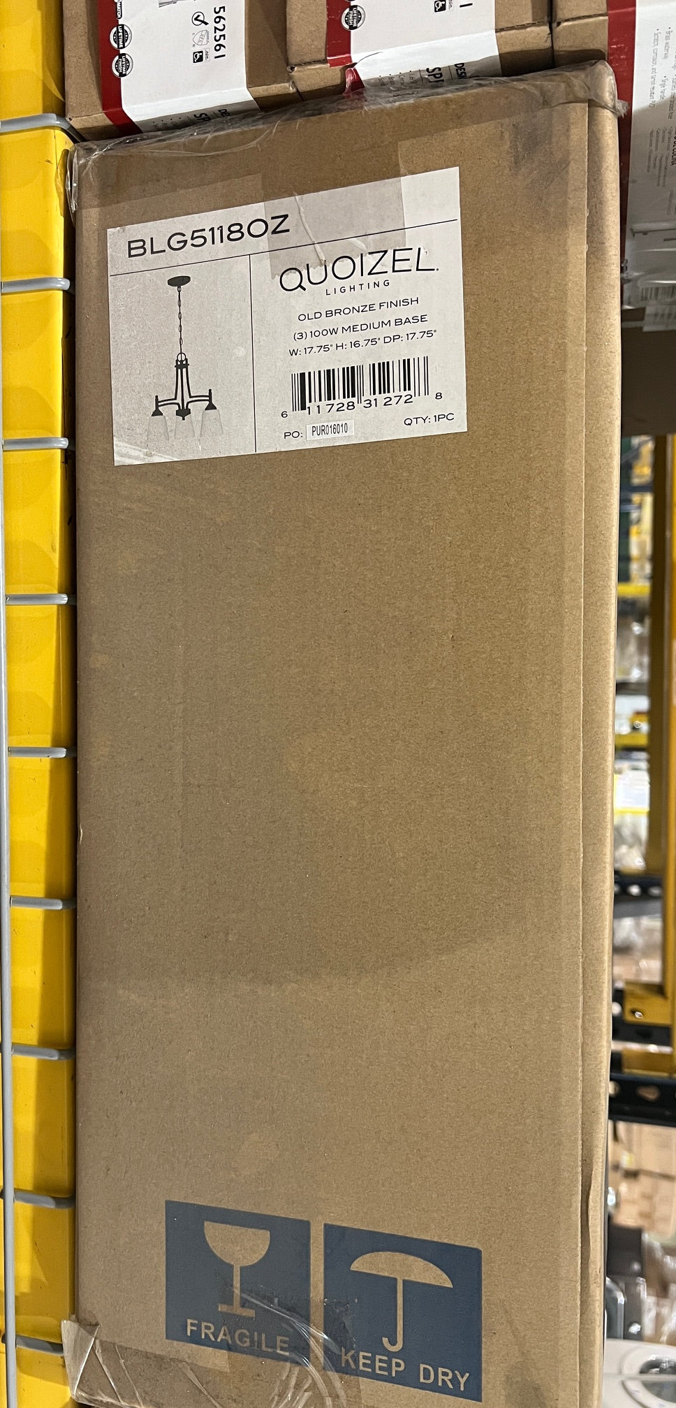 QUOIZEL Billingsley Chandelier Olde Bronze Finish