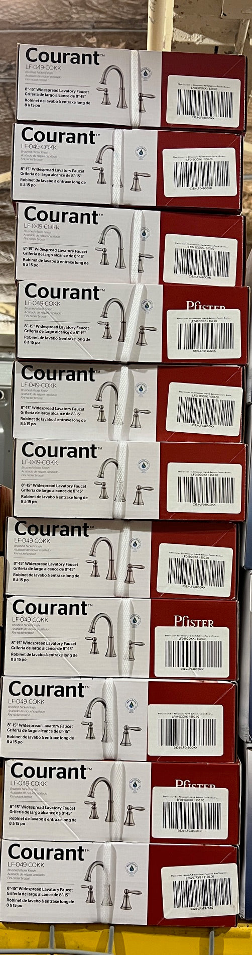 Pfister Courant 8 in. Widespread 2-Handle Bathroom Faucet in Brushed Nickel