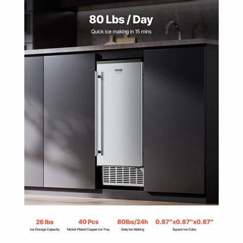 Commercial Undercounter Ice Machine VEVOR