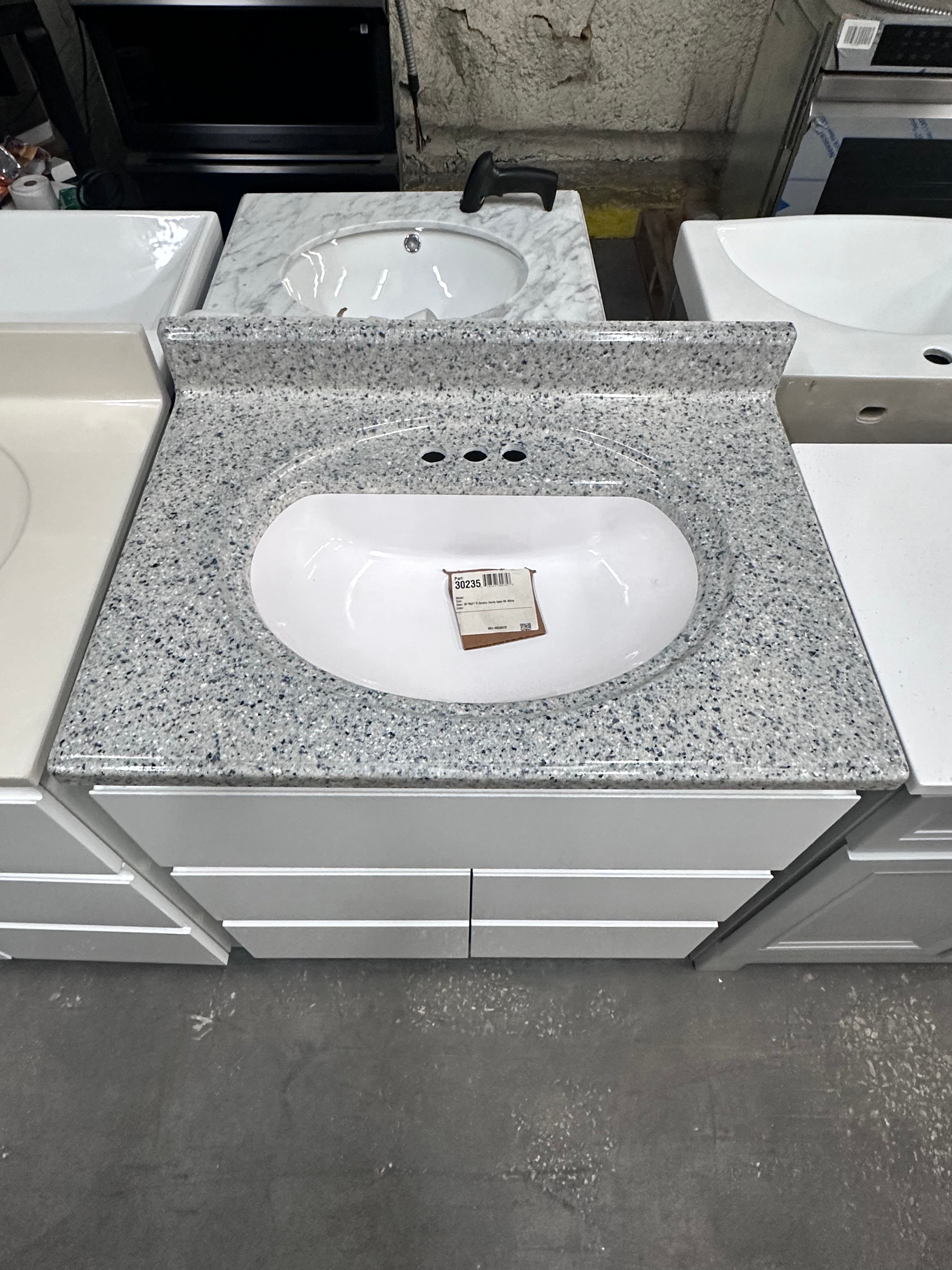 Magick Woods Geneva 30-Inch Vanity Base in High Gloss White