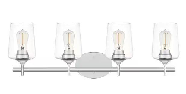 QUOIZEL Miller 4-Light Polished Chrome Vanity Light