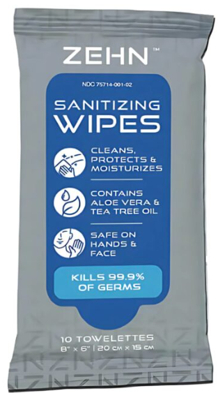 Zehn-X Sanitizing Wipes