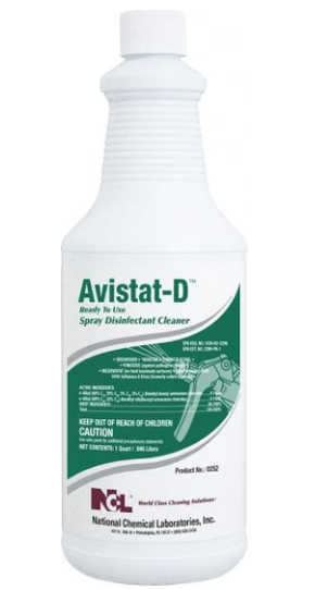 NCL Avistat RTU Spray and Disinfectant cleaner