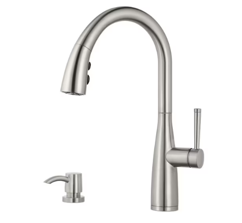 Pfister Raya Stainless Steel Pull-down Kitchen Faucet with Sprayer