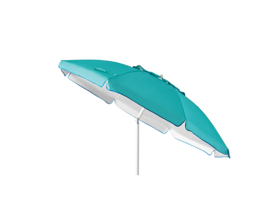 Mainstays 6.5' Turquoise Beach Umbrella with Tilt, UV Protection