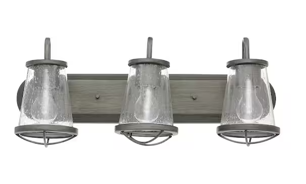 Home Decorators Collection Georgina 3 Light Vanity Fixture - Weathered Iron