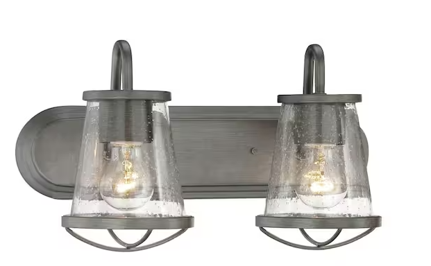 Home Decorators Collection Georgina 2 Light Vanity Fixture - Weathered Iron