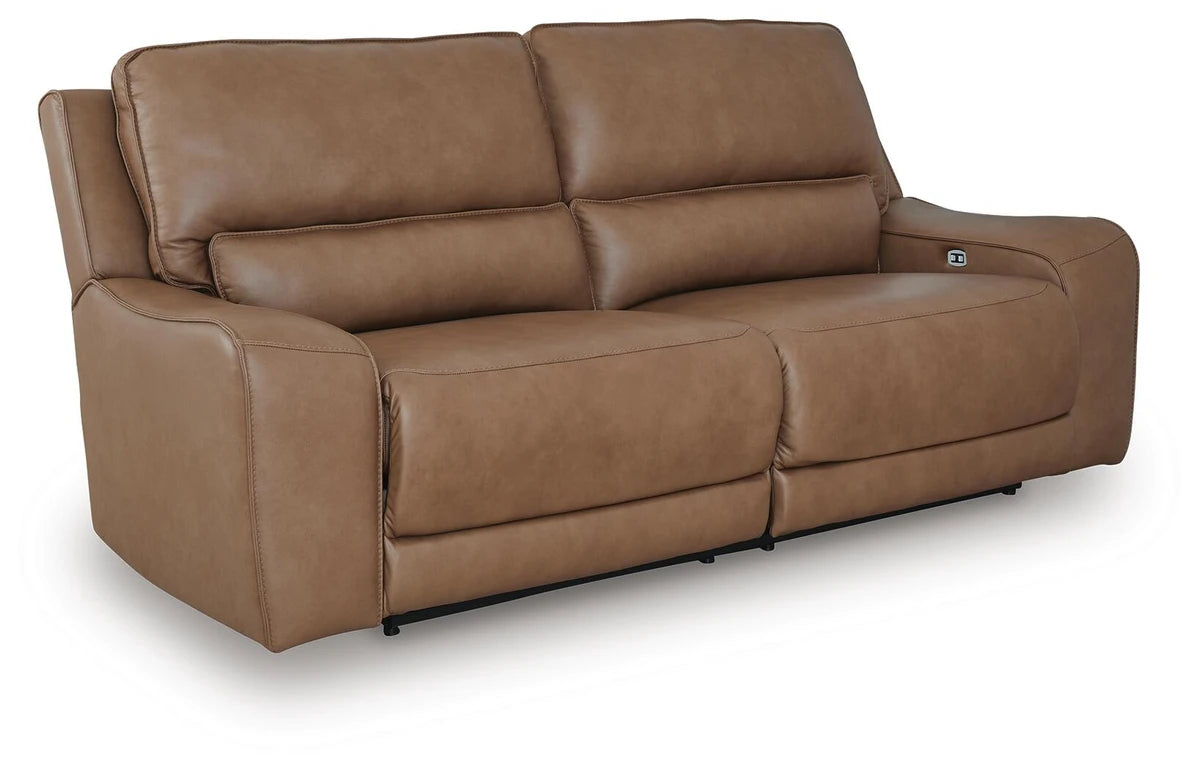 Silverbrooke Dual Power Leather Reclining Sofa
