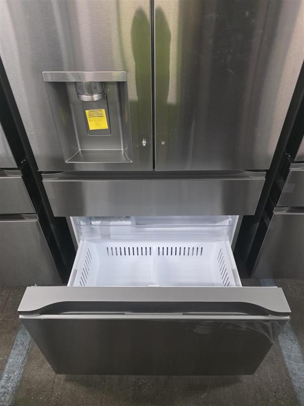 LG 29 cu. ft. Smart Standard-Depth MAX™ 4-Door French Door Refrigerator with Full-Convert Drawer - Stainless