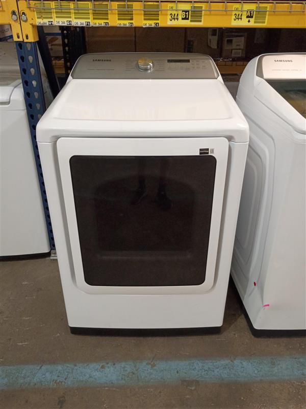 7.4 cu. ft. Vented Smart Electric Dryer in White with Steam Sanitize+