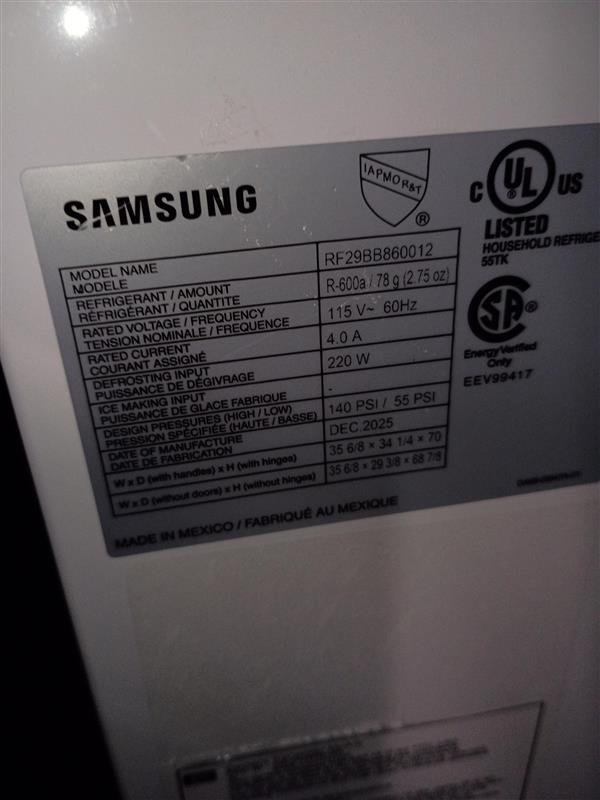 Bespoke 36 in. 29 cu. ft. Standard Depth 4-Door French Door Smart Refrigerator in White Glass with Beverage Center