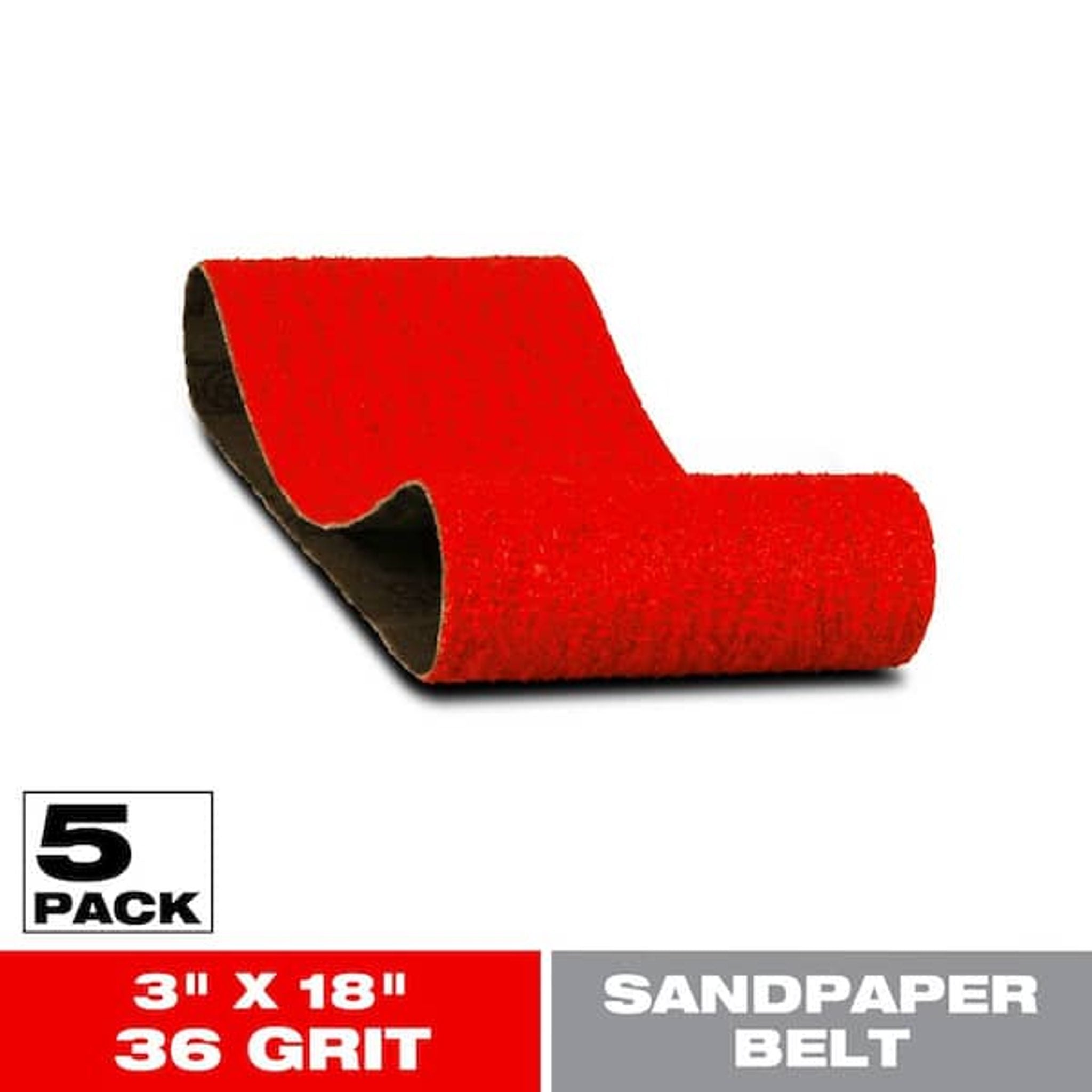 Diablo 3x18 Inch 36 Grit Sanding Belt Pack of 5