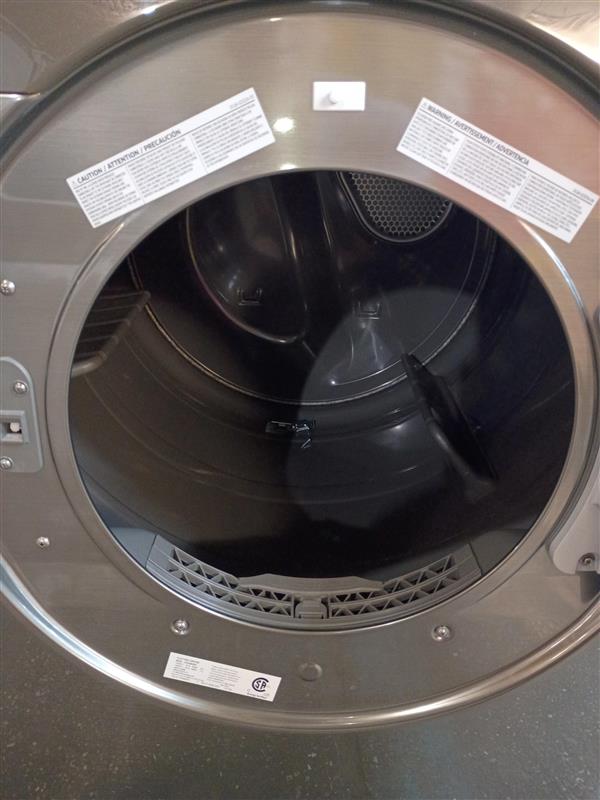 7.5 cu. ft. Vented Smart Stackable Electric Dryer in Platinum with Steam Sanitize+