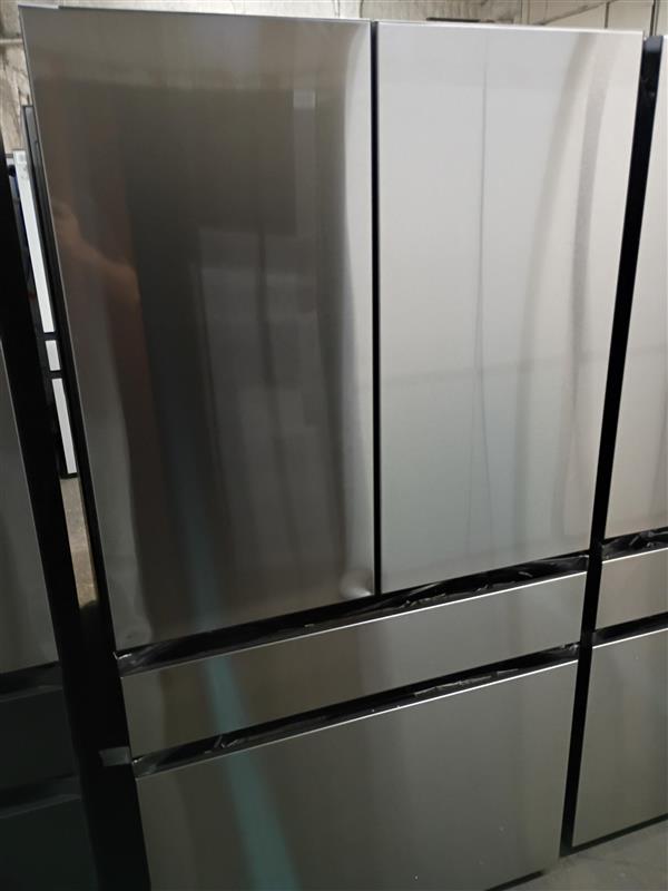 SAMSUNG Bespoke 36 in. 29 cu. ft. Standard Depth 4-Door French Door Refrigerator with Sphere Ice in Stainless Steel