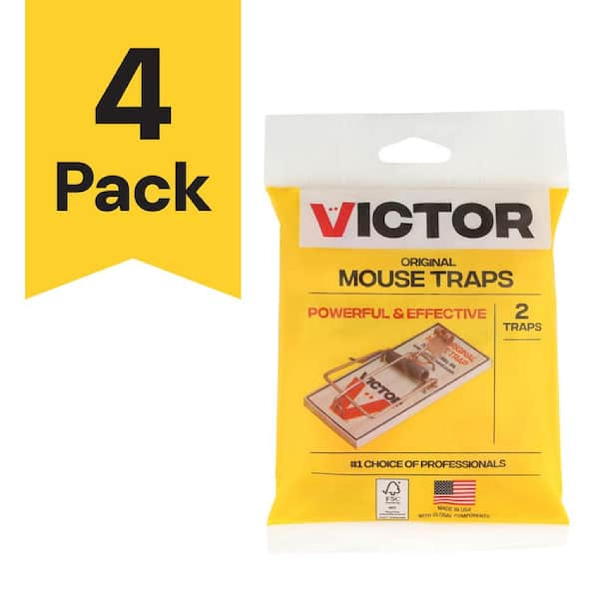 Victor Snap Trap for Mice, 2 Pack - Pack of 36