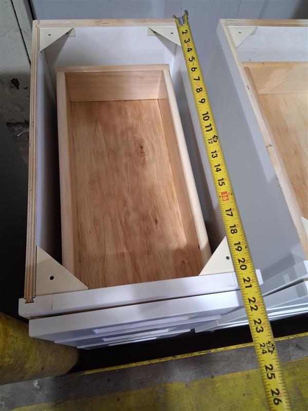 WHITE SHAKER DRAWER BASE VANITY (VDB1221)