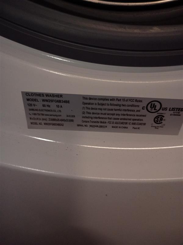 2.5 cu. ft. 24 in. Stackable Compact Front Load Washer in White with Super Speed Wash & Steam