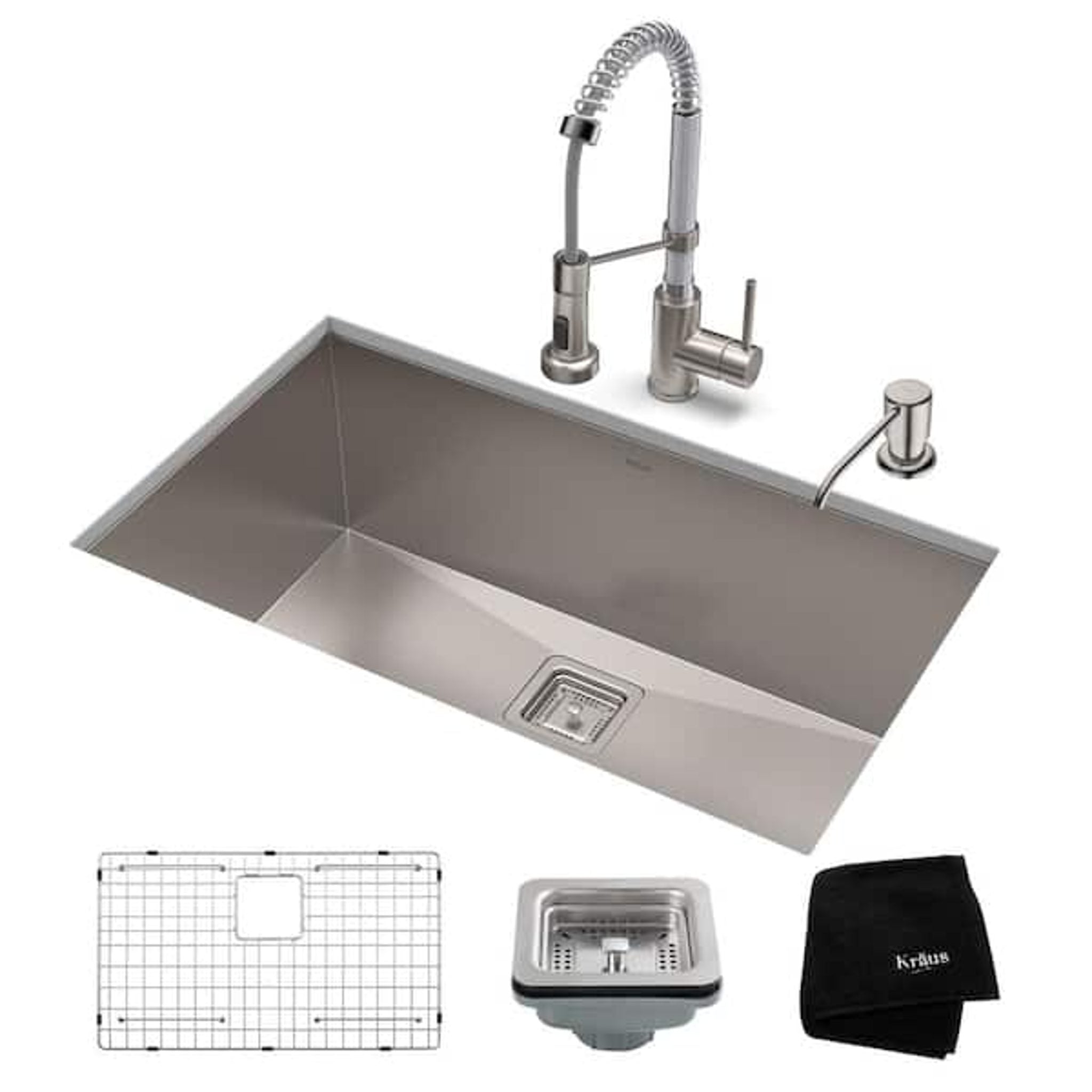 Kraus KHU29 Pax 28-1/2" Stainless Steel Kitchen Sink