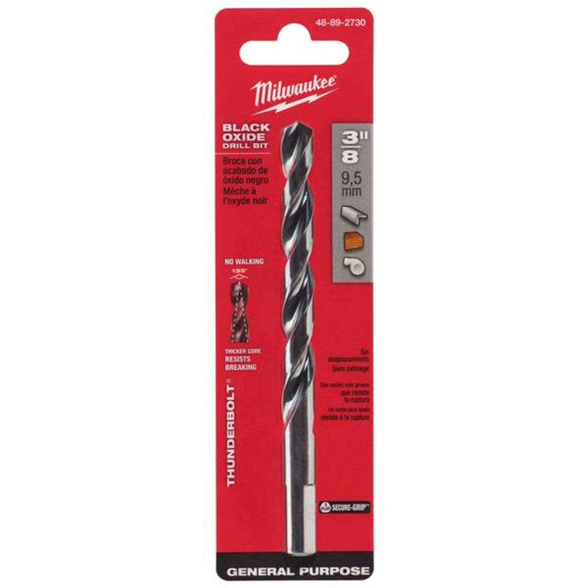 Milwaukee Thunderbolt Black Oxide Drill Bit 13/64"