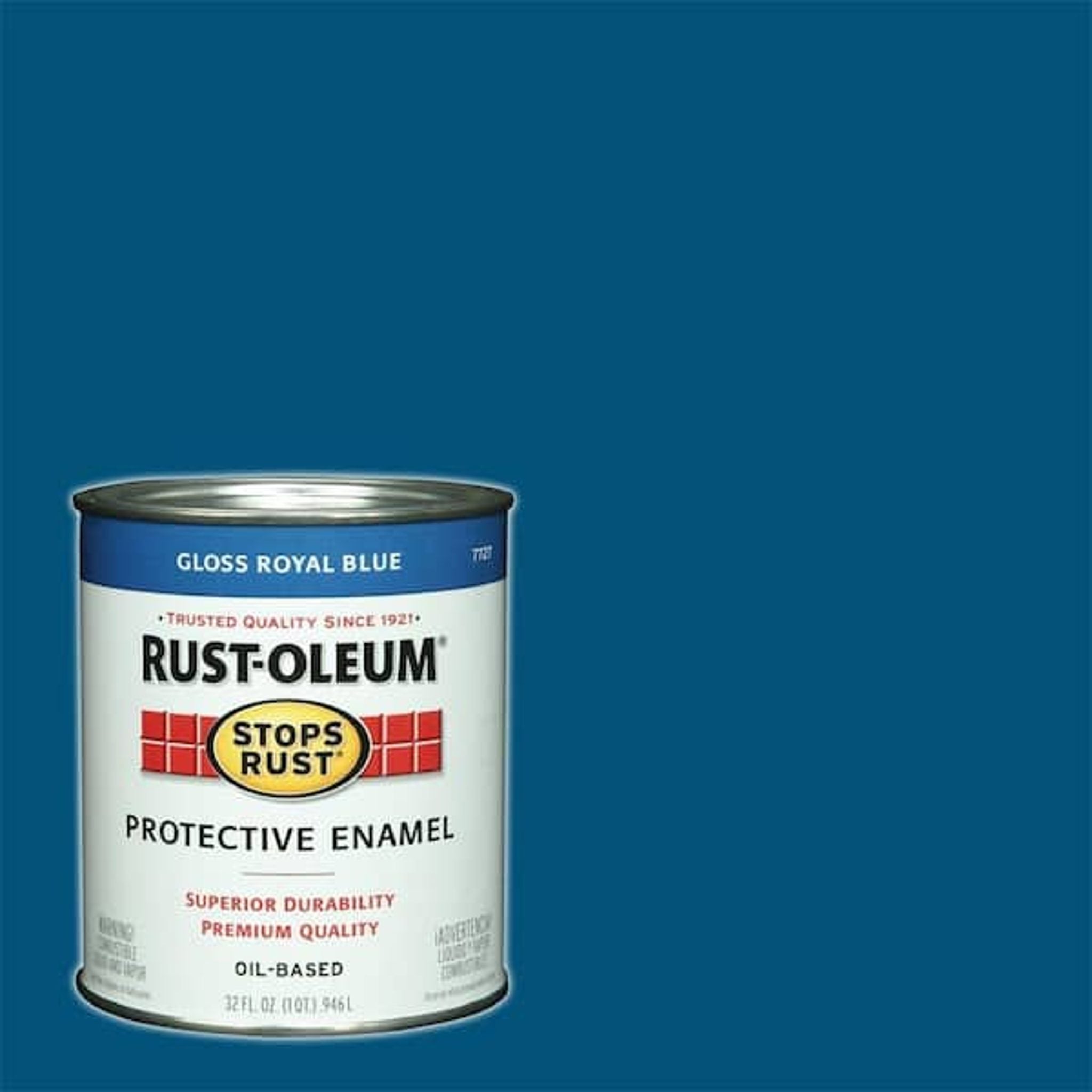 RUST-OLEUM Gloss Navy Blue Interior/Exterior Paint, 1/2 Pt