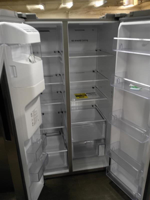 SAMSUNG 36 in. 27.4 cu. ft. Standard Depth Side by Side Refrigerator in Fingerprint-Resistant Stainless Steel