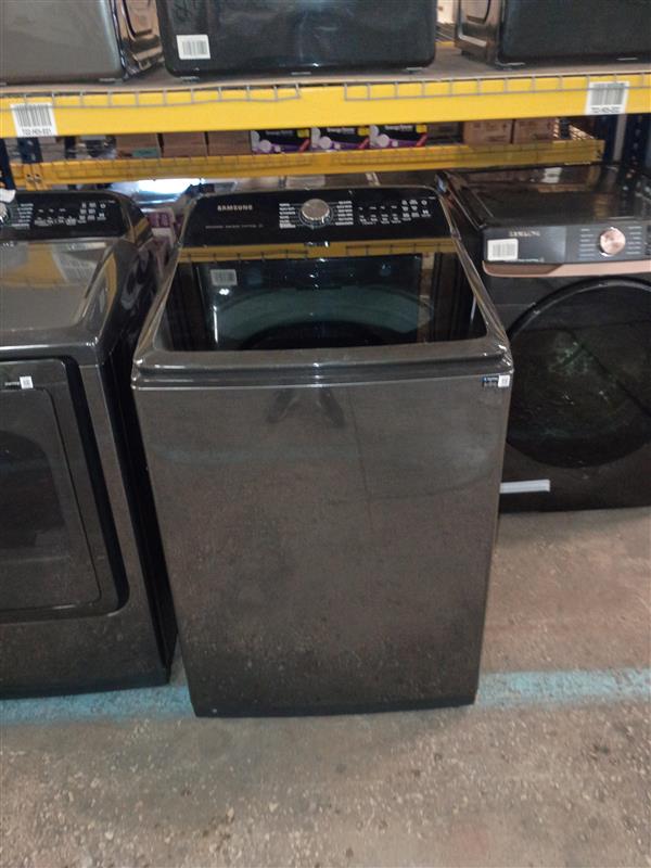 5.2 cu. ft. High-Efficiency Large Capacity Smart Top Load Washer in Brushed Black with Impeller and Super Speed Wash