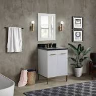 Bellaterra 24in Single Sink Vanity-Cabinet in White