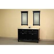 Bellaterra Home 62" Double Sink Bathroom Vanity with Stone Top