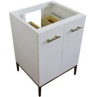 Bellaterra 24in Single Sink Vanity-Cabinet in White