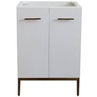Bellaterra 24in Single Sink Vanity-Cabinet in White