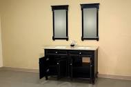 Bellaterra Home 62" Double Sink Bathroom Vanity with Stone Top