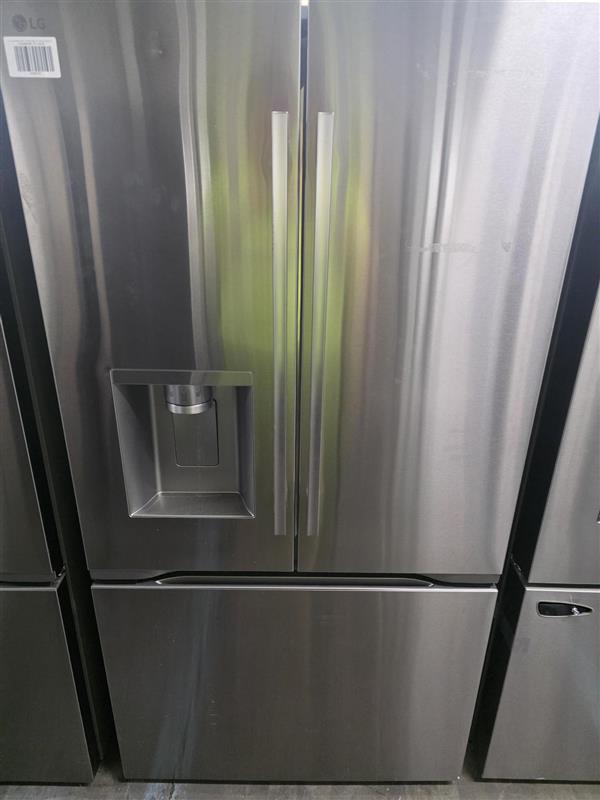 LG Counter-Depth MAX™ with Zero Clearance™ 3-Door French Door Refrigerator with Thin Door Design - Stainless
