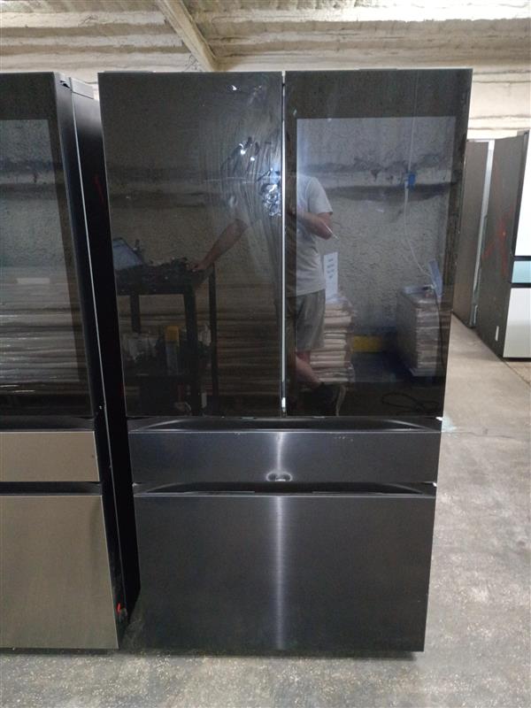 Bespoke 36 in. 29 cu. ft. Standard Depth 4-Door French Door Smart Refrigerator in Stainless Steel with Beverage Center