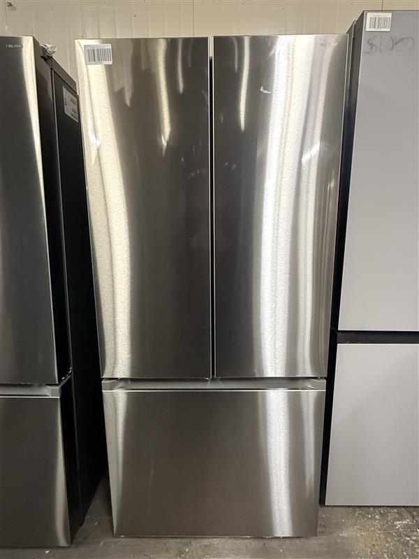 30 in. 22 cu. ft. Standard Depth Smart 3-Door French Door Refrigerator in Stainless Steel with Automatic Ice Maker