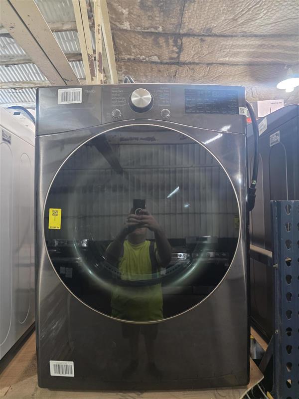 LG 7.4 cu. ft. Smart Front Load Electric Dryer (Black Steel)