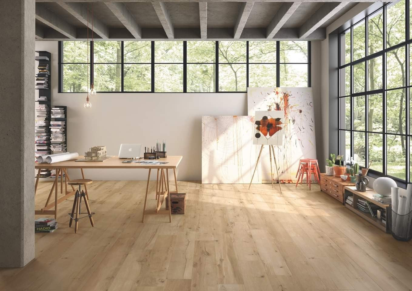 9"x60" Warm Chestnut SPC Rigid Core Vinyl Plank Flooring