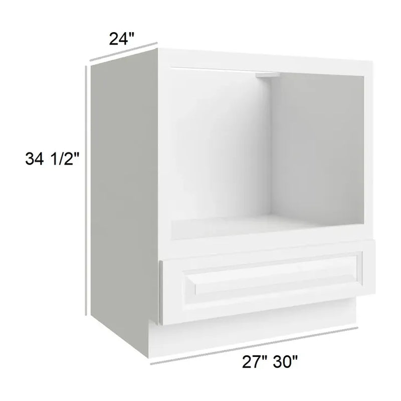 Aspen White 27" Base Microwave Cabinet
