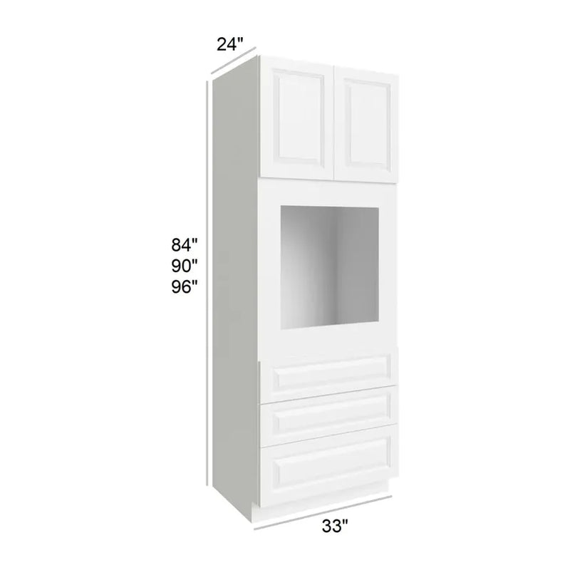 Aspen White 33" x 84" Universal Oven Cabinets